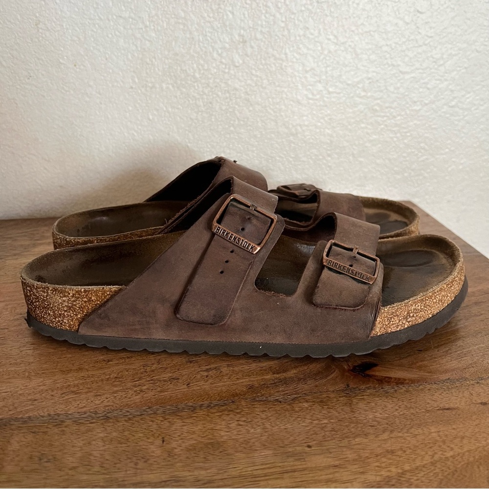 Birkenstock Arizona Brown Leather Sandals Size 13-13.5